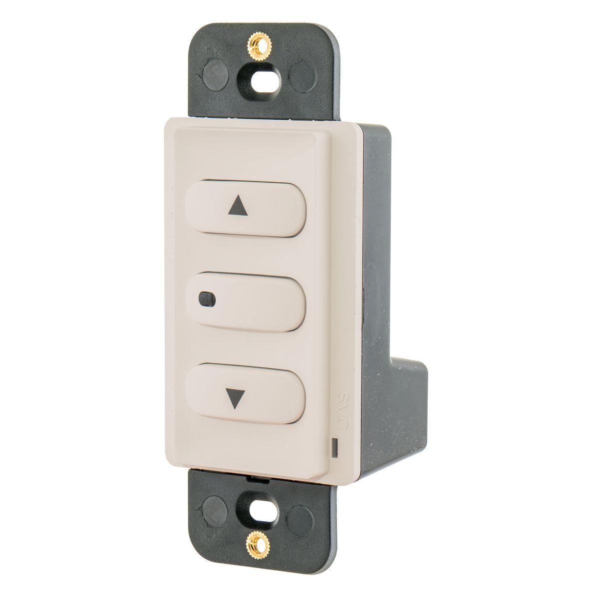 Hubbell DSM010LA Switches and Lighting Control, DimmingSwitch, Low Voltage, Momentary, 0-10V DC, Light Almond 