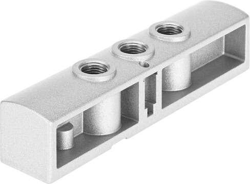 Festo 576492 supply plate VABF-B10-20-P1A4-G18 Operating pressure: -0,9 - 10 bar, Corrosion resistance classification CRC: 2 - Moderate corrosion stress, Max. tightening torque: 1,4 Nm, Product weight: 78 g, Mounting type: with through hole