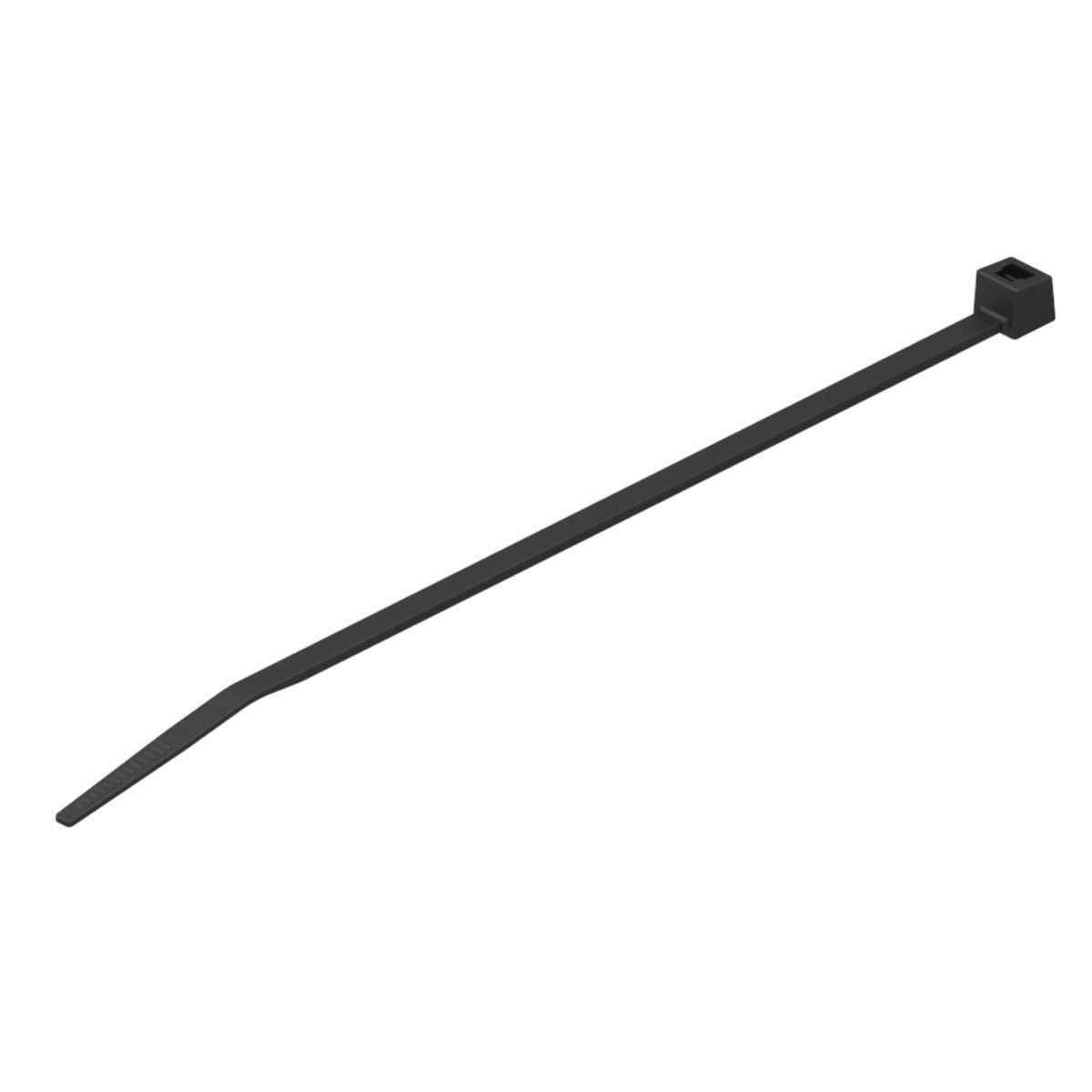 Hubbell CTNT50500D0 Nylon 12 Cable Tie, Tensile strength: 50 Lbs, Color: Black, 18.10"L, 0.19"W, 5.12" Bundle Dia. 