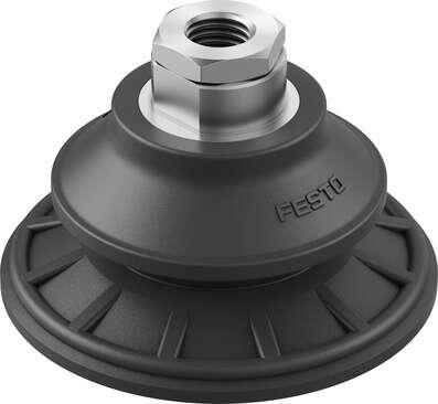 Festo 8073839 suction cup OGVM-80-A-N-G14F Suction cup height compensator: 22 mm, Min. workpiece radius: 75 mm, Nominal size: 8 mm, suction cup diameter: 80 mm, suction cup volume: 64 cm3