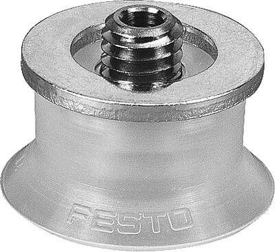 Festo 189344 suction cup ESS-30-ES easily interchangeable, Min. workpiece radius: 50 mm, Nominal size: 3 mm, suction cup diameter: 30 mm, suction cup volume: 2,12 cm3, Position of connection: on top
