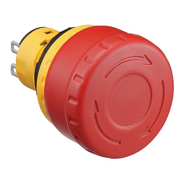 Idec XA1E-BV3U02K-R Emergency Stop Unibody, IDEC's innovative safe break action ensures all NC contacts open if the contact block is separated from the operator,  Pushlock turn reset and push-pull functions built into same unit,  Direct opening action mechanism (IEC60947-5-5
