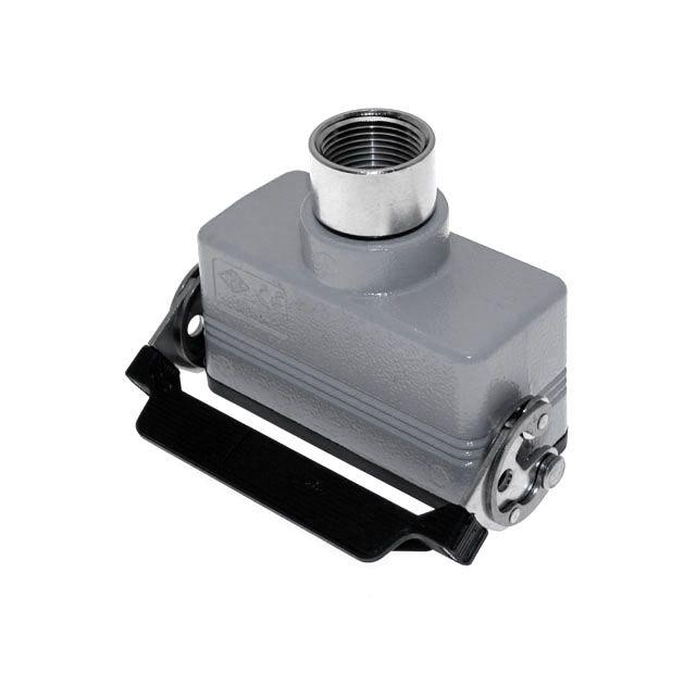 Mencom CHVT-16.5LG Standard, Rectangular Hood, size 77.27, Single Latch with gasket, Top .75-NPT cable entry