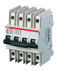 ABB Control S204UP-C5 Miniature Circuit Breaker, 4 pole, 5 A, 480Y/277 VAC, C Curve, UL 489