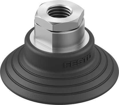 Festo 8073819 suction cup OGVM-60-S-N-G14F Suction cup height compensator: 6 mm, Min. workpiece radius: 70 mm, Nominal size: 8 mm, suction cup diameter: 60 mm, suction cup volume: 15 cm3