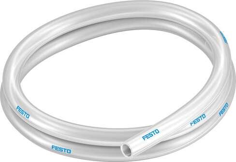 Festo 570388 plastic tubing PUN-H-14X2-NT Outside diameter: 14 mm, Bending radius relevant for flow rate: 78 mm, Inside diameter: 9,8 mm, Min. bending radius: 38 mm, Tubing characteristics: Suitable for energy chains in applications with high cycle rates