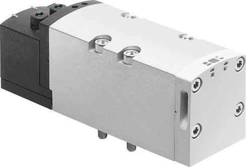 Festo 560831 solenoid valve VSVA-B-T22C-AZD-D2-1T1L Valve function: 2x2/2 closed, monostable, Type of actuation: electrical, Width: 52 mm, Standard nominal flow rate: 2800 l/min, Operating pressure: 3 - 10 bar