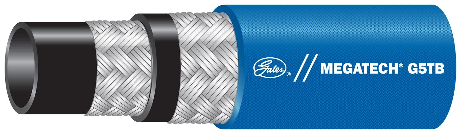 Gates 85395/24MEGATECH G5TB X25FT Wire Braid Hose and Couplings MegaTech® G5TB Oil-Air Return 85395 24MEGATECH G5TB X25FT -40°F to +300°F 9.5 241.3 2000 1.5 38.1 1.94 49.3-40°F to +300°F (-40°C to +149°C) 500