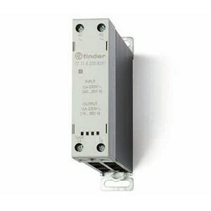 Finder 77.11.9.024.8251 Modular DIN rail mount Solid State / Static Relay (SSR) - Finder (77 series) - Input control voltage 24Vdc - 1 pole (1P) - 1NO / SPST-NO (Single Pole Single Throw - Normally Open) contacts - Rated current 20A (230Vac; AC-1) / 15A (230Vac; AC-15) - with In