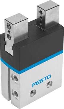 Festo 1254049 parallel gripper DHPS-25-A Size: 25, Stroke per gripper jaw: 7,5 mm, Max. replacement accuracy: <:  0,2 mm, Max. angular gripper jaw backlash ax,ay: < 0,5 deg, Max. gripper jaw backlash Sz: < 0,02 mm