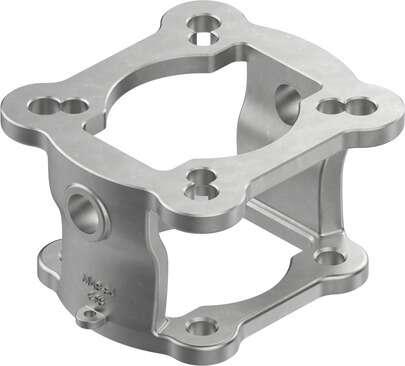 Festo 8087464 mounting bridge DARQ-B-F1012-F10-R1 Container size: 1, Design structure: Mounting adapter, Corrosion resistance classification CRC: 2 - Moderate corrosion stress, Product weight: 950 g, Connection 1, function: Drive outlet