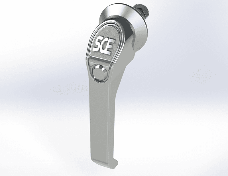 Saginaw Control SCE-PH5SS Handle, L-Padlocking Only (Stainless), Height:7.00", Width:4.00", Depth:2.00", Stainss Steel