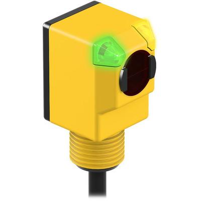 Banner Q25SP6FF50 W-30 Fixed-field photo-electric sensor with background suppression system - Banner Engineering (EZ-BEAM series - Q25 DC series) - Part #33870 - Sensing range 50mm - Infrared (IR) light (880nm) - 1 x digital output (PNP transistor) (Light-ON or Dark-ON operatio