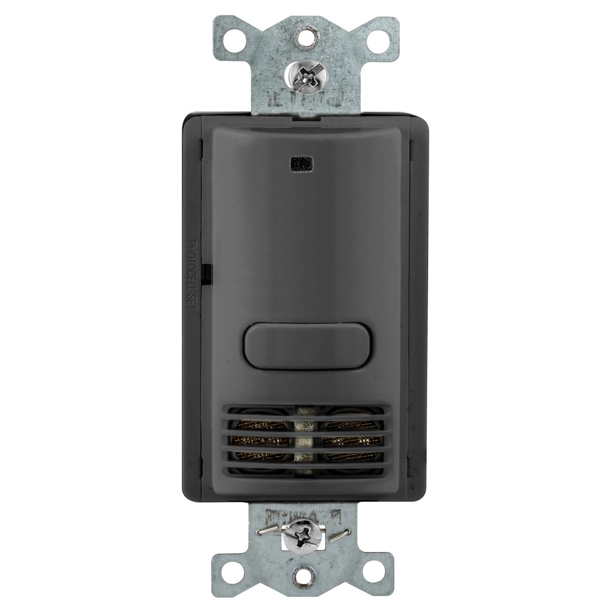 Hubbell AU2000BK1 Occupancy Sensing Products, Wall Switch,Occupancy or Vacancy, Ultrasonic, 1 Relay, 1000 Square Feet,800WIncandescent, 1000W Fluorescent @ 120V AC, 1800W Fluorescent @ 277VAC, 120/277V AC, With Photocell, Black 