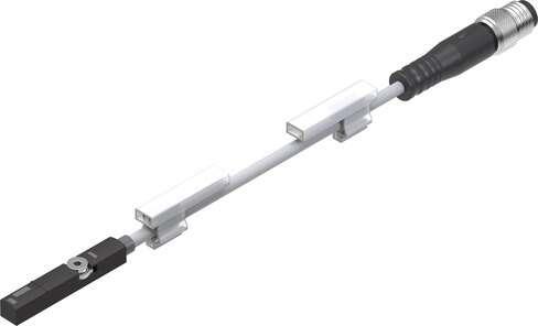 Festo 543861 proximity sensor SME-8M-DS-24V-K-0,3-M8D Electric, with reed contact, for drives with T-slot, assembly from above, with M8 plug. Authorisation: (* RCM Mark, * c UL us - Listed (OL)), CE mark (see declaration of conformity): to EU directive for EMC, Specia