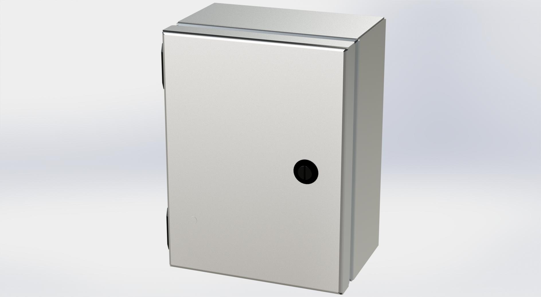 Saginaw Control SCE-806ELJSS S.S. ELJ Enclosure, Height:8.00", Width:6.00", Depth:4.00", #4 brushed finish on all exterior surfaces. Optional sub-panels are powder coated white.