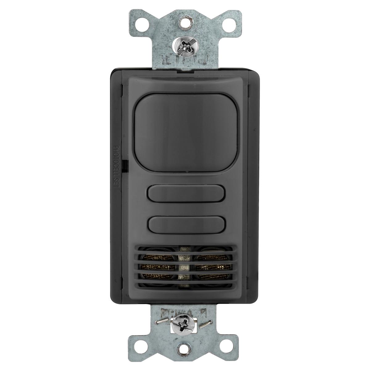 Hubbell AD2240BK2 Occupancy/Vacancy Sensors, Wall Switch,Adaptive Dual Technology, 2 Circuit, 24V DC, Black 