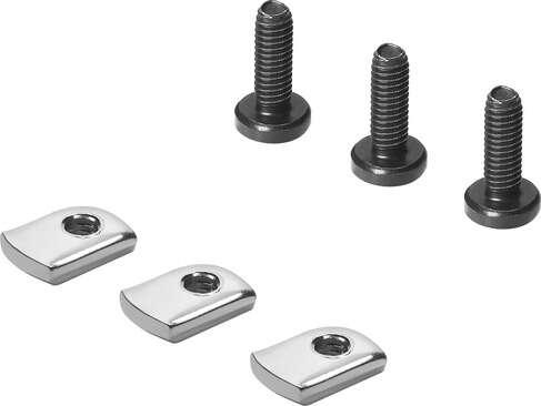 Festo 526032 mounting CPX-CPA-BG-NRH Set for H-rail mounting with 2 or 3 attachment points. Product weight: 12 g