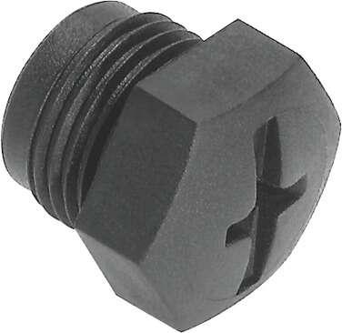 Festo 165592 cover cap ISK-M12 Product weight: 5 g, Container size: 10, Material housing: PA-reinforced