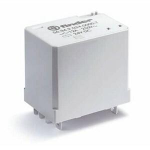 Finder 56.34.9.024.0000T Miniature electromechanical plug-in power relay for railways applications - Finder (56T series) - Control coil voltage 24Vdc - 4 poles (4P) - 4C/O / 4PDT (4 Pole Double Throw) contact - Rated current 12A (250Vac; AC-1) / 12A (30Vdc; DC-1) - Rated switchin