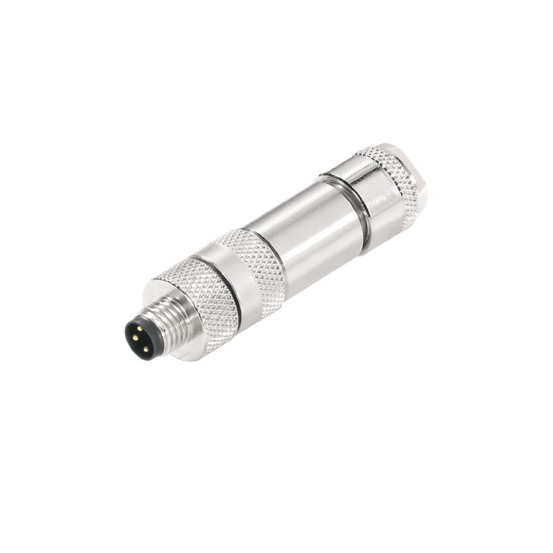 Weidmuller 1010070000 Plugs prefabricated to customer spec., M8, pin, straight