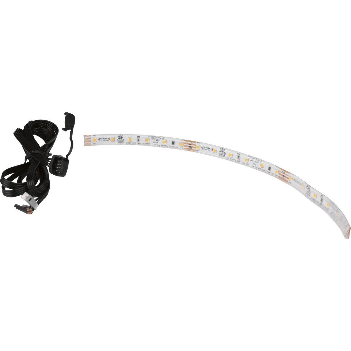 Hubbell P700008-000-27 LED Tape provides lighting to enhance aesthetics while also aiding in tasks around the home. Common applications for LED tape include undercabinet lighting in kitchens to add illumination to work surfaces, highlighting back splashes in kitchens and bathro