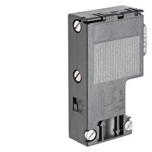 Siemens 6ES7972-0BA12-0XA0 SIMATIC DP, Connection plug for PROFIBUS up to 12 Mbit/s 90° cable outlet, 15.8x 64x 35.6 mm (WxHxD), terminating resistor with isolating function, without PG socket
