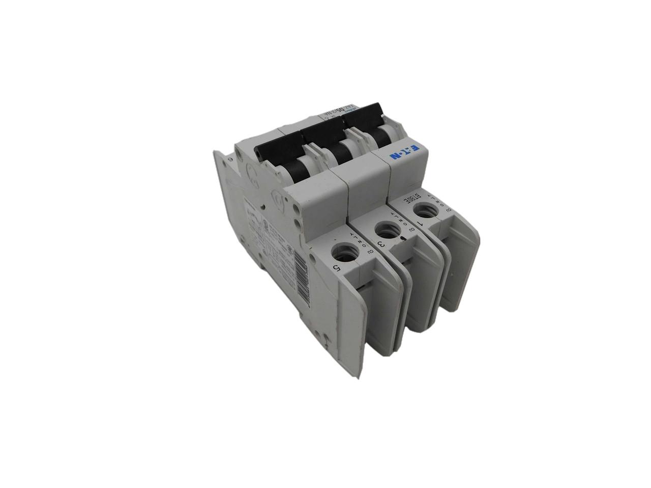Eaton FAZ-D5/3-NA 277/480 VAC, 96 VDC, 5 A, 10 kA, 10 to 20 x Rated Current, 3-Pole, Screw Terminal, DIN Rail Mount, Current Limiting, Thermal Magnetic