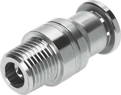 Festo 132333 push-in fitting CRQS-1/4-10-I male thread with internal hexagon socket. Size: Standard, Nominal size: 5,9 mm, Assembly position: Any, Design: Straight design, Container size: 1