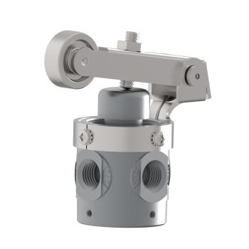 Humphrey 250C31020 Mechanical Valves, Roller Cam Operated Valves, Number of Ports: 3 ports, Number of Positions: 2 positions, Valve Function: Normally closed, Piping Type: Inline, Direct piping, Approx Size (in) HxWxD: 3.44 x 1.56 DIA, Media: Air, Inert Gas