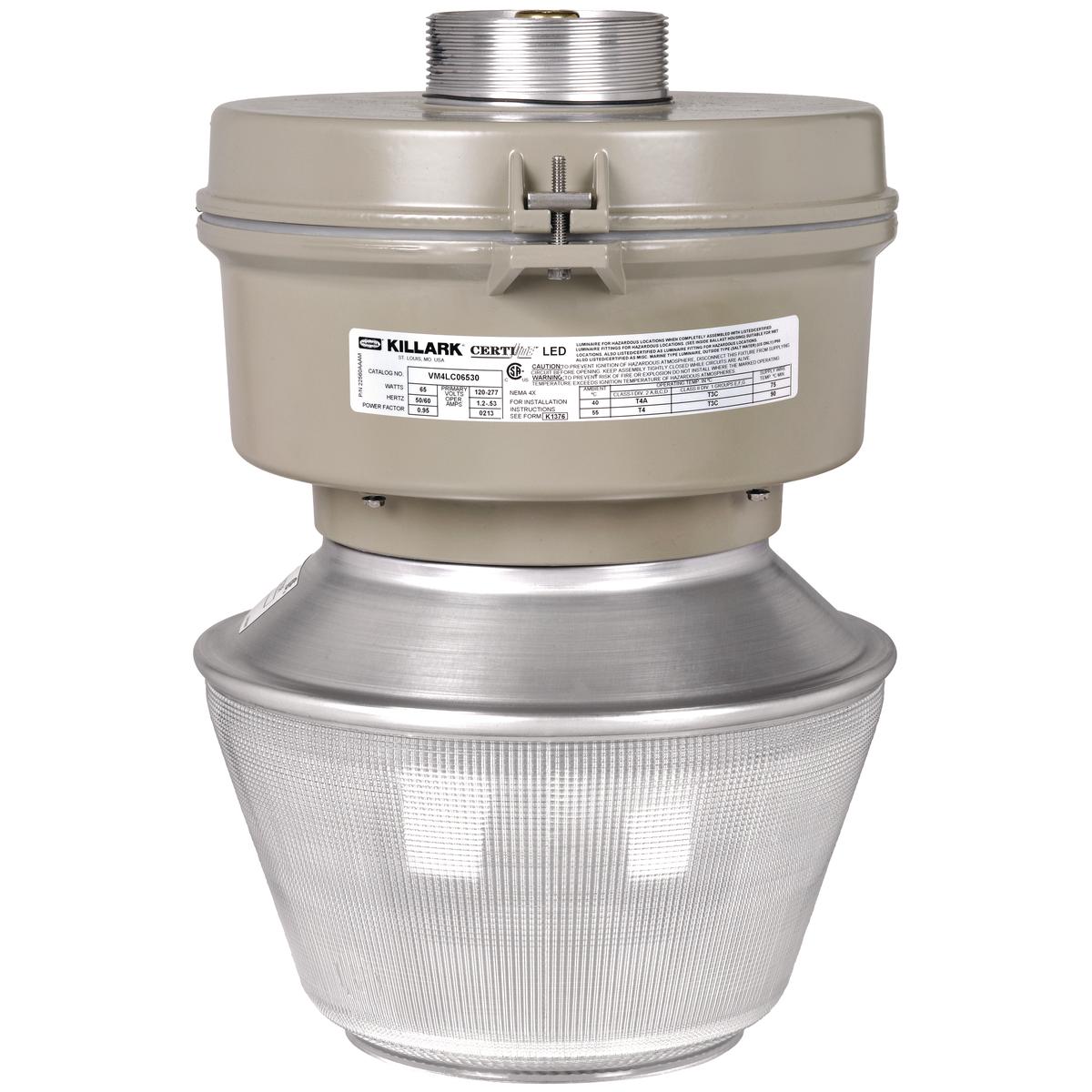 Hubbell VM4LC10030EZP5G The VM4L Series is a low bay and high bay fixture using energy efficient LED's. The design of the VM4LB with the bulb style heat sink creates a light distribution similar to a HID lamp. The design of the VM4LC with the concave style heat sink creates a li