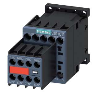 Siemens 3RH2244-1AK60 contactor relay, 4 NO + 4 NC, 110 V AC, 50 Hz / 120 V, 60 Hz, size S00, screw terminal, captive auxiliary switch
