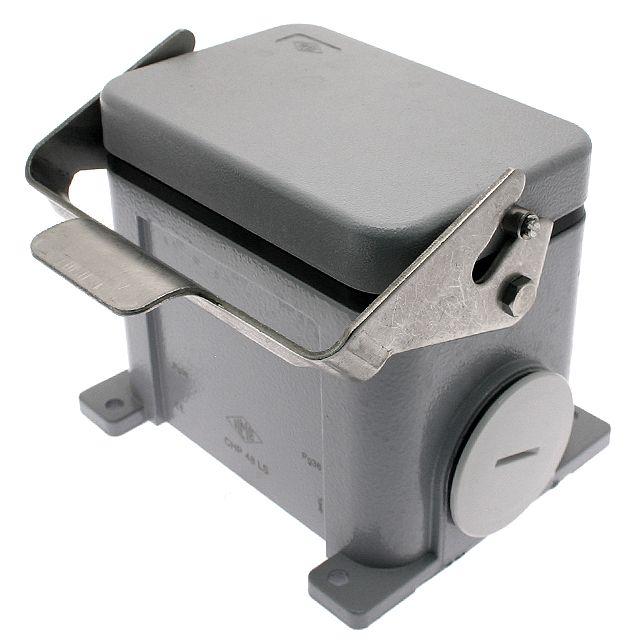 Mencom CHP-48LS Standard, Rectangular Base with cover, Single Latch, Surface mount, size 104.62, Side PG36 cable entry