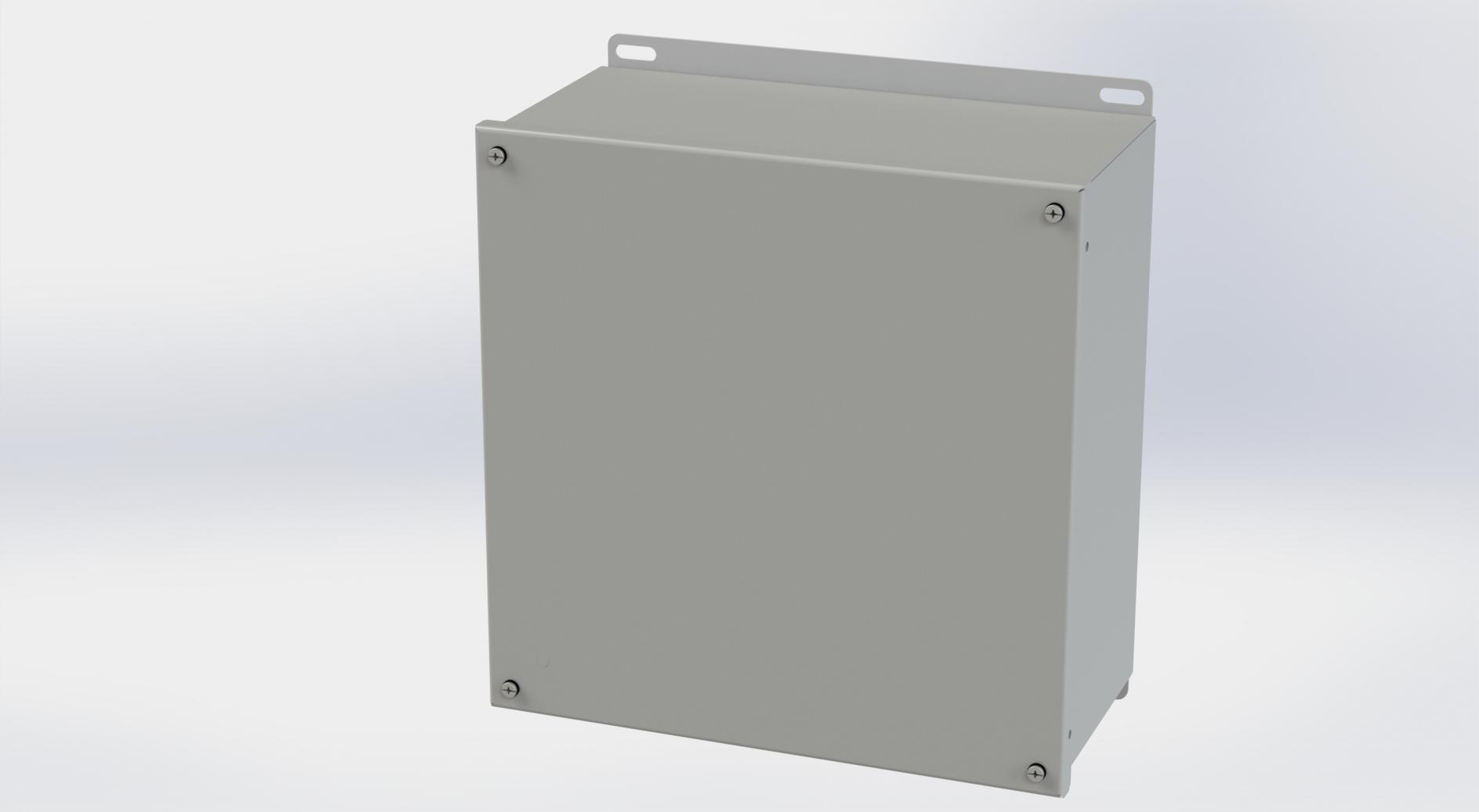 Saginaw Control SCE-1212SC SC Enclosure, Height:12.13", Width:12.00", Depth:6.00", ANSI-61 gray powder coating inside and out.  Optional sub-panels are powder coated white.