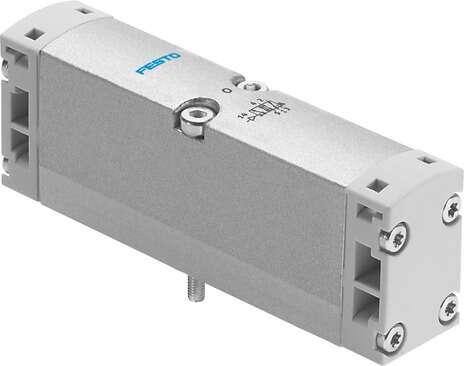 Festo 546726 pneumatic valve VSPA-B-M52-A-A2 Width 18 mm Valve function: 5/2 monostable, Type of actuation: pneumatic, Width: 18 mm, Standard nominal flow rate: 550 l/min, Operating pressure: 2 - 10 bar