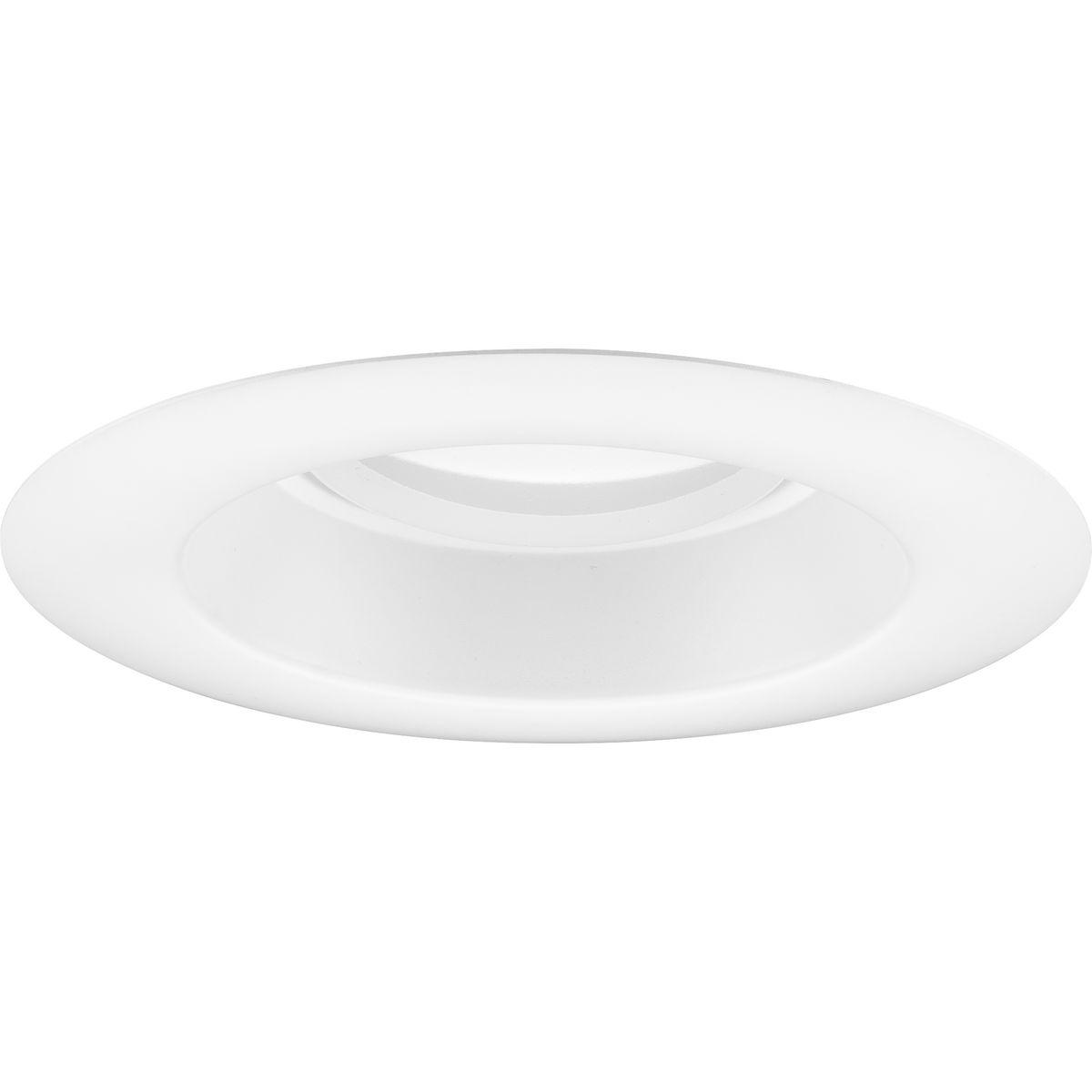 Hubbell P800018-028-CS Elevate any room's design with the Intrinsic Collection 1-Light Satin White Modern Recessed LED Eyeball Downlight. The smooth trim ring is coated in a crisp satin white finish. The adjustable integrated LED emits general ambient lighting. The non-metallic