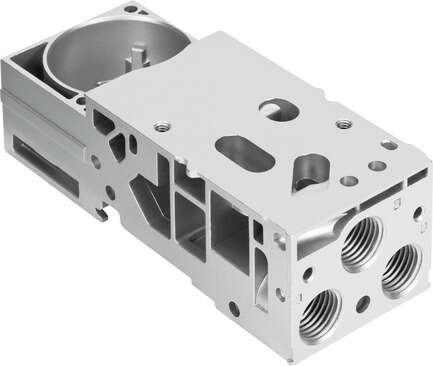 Festo 542223 sub-base VMPA-FB-AP-P1 Product weight: 146 g, Materials note: Conforms to RoHS