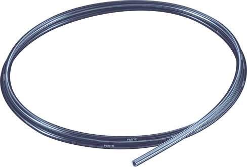 Festo 8048673 plastic tubing PUN-H-4X0,75-TSW Approved for use in food processing (hydrolysis resistant) Outside diameter: 4 mm, Bending radius relevant for flow rate: 16 mm, Inside diameter: 2,6 mm, Min. bending radius: 8 mm, Tubing characteristics: Suitable for energ