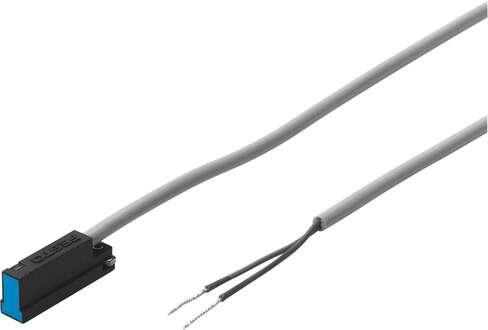 Festo 152820 proximity sensor SME-8-K-LED-230 Electric, with reed contact, for drives with T-slot, with cable. Design: for T-slot, Conforms to standard: EN 60947-5-2, Authorisation: (* CCC, * RCM Mark), CE mark (see declaration of conformity): (* to EU directive for E