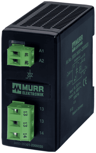 Murr Elektronik 3000-36001-2000020 MIRO TRIAC 1X400VAC-5A, IN: 53 VDC - OUT: 400 VAC / 5 A