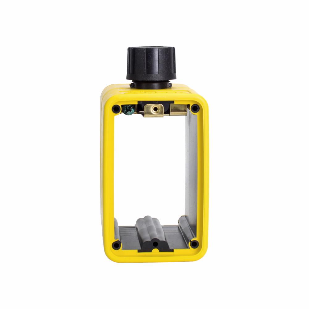 Eaton Corp WD3059 Eaton non-metallic portable outlet box, Standard depth, Yellow, Alcryn and Valox