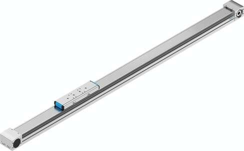 Festo 8041863 toothed belt axis ELGA-TB-KF-80-1200-0H With recirculating ball bearing guide Effective diameter of drive pinion: 39,79 mm, Working stroke: 1200 mm, Size: 80, Stroke reserve: 0 mm, Toothed-belt stretch: 0,168 %