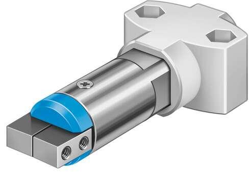 Festo 185702 angle gripper HGWM-12-EZ-G6 Micro, stroke compensation. Size: 12, Max. angular gripper jaw backlash ax,ay: 0,5 deg, Max. gripper jaw backlash Sz: 0,03 mm, Max. opening angle: 14 deg, Repetition accuracy, gripper: <:  0,02 mm