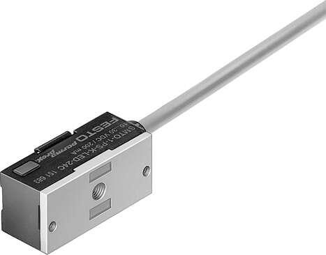 Festo 151683 proximity sensor SMTO-1-PS-K-LED-24-C With light emitting diode and integrated protective circuit, without mounting kit. Design: Block design, Authorisation: RCM Mark, CE mark (see declaration of conformity): to EU directive for EMC, Materials note: Free 