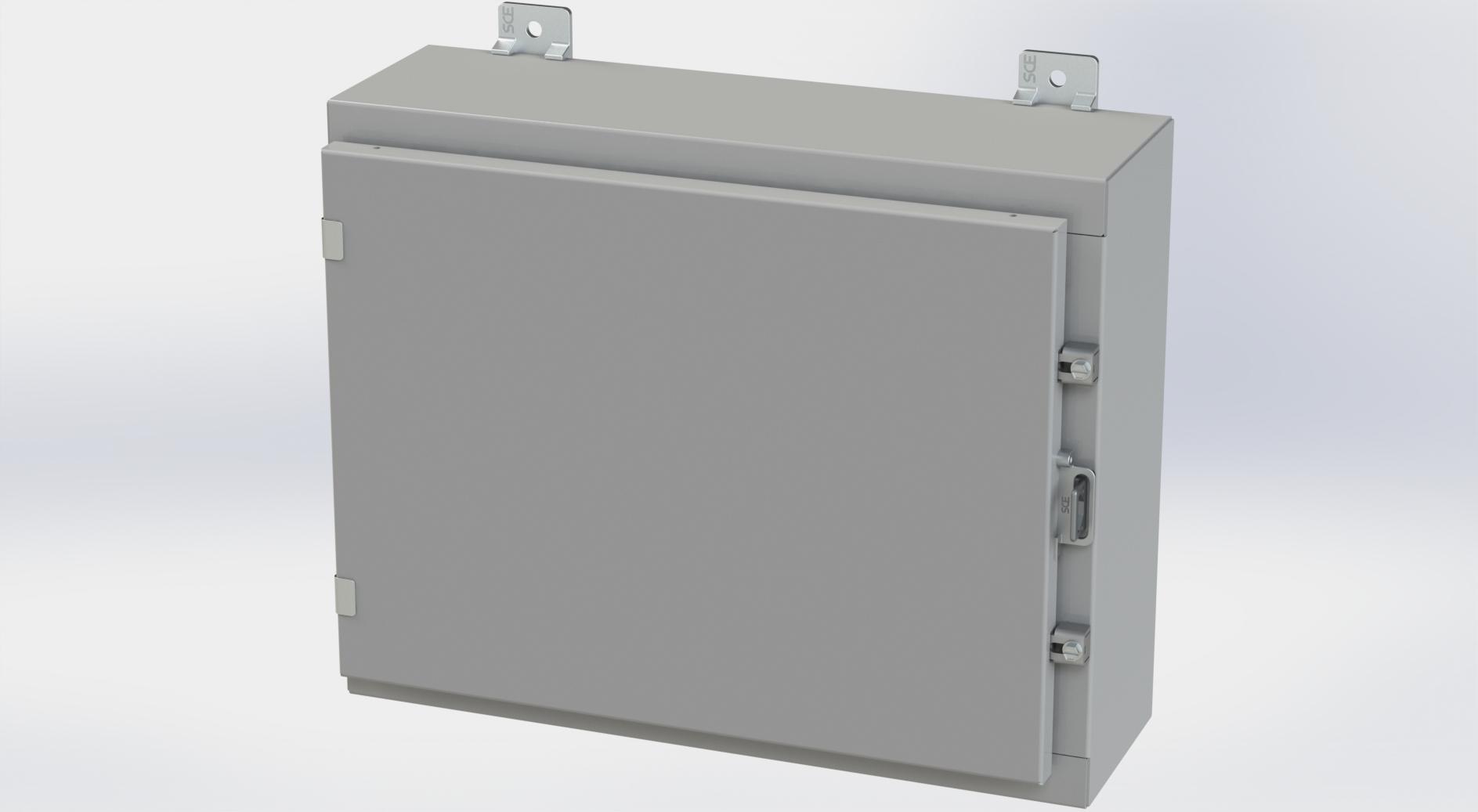 Saginaw Control SCE-16H2006LP Nema 4 LP Enclosure, Height:16.00", Width:20.00", Depth:6.00", ANSI-61 gray powder coating inside and out. Optional panels are powder coated white.