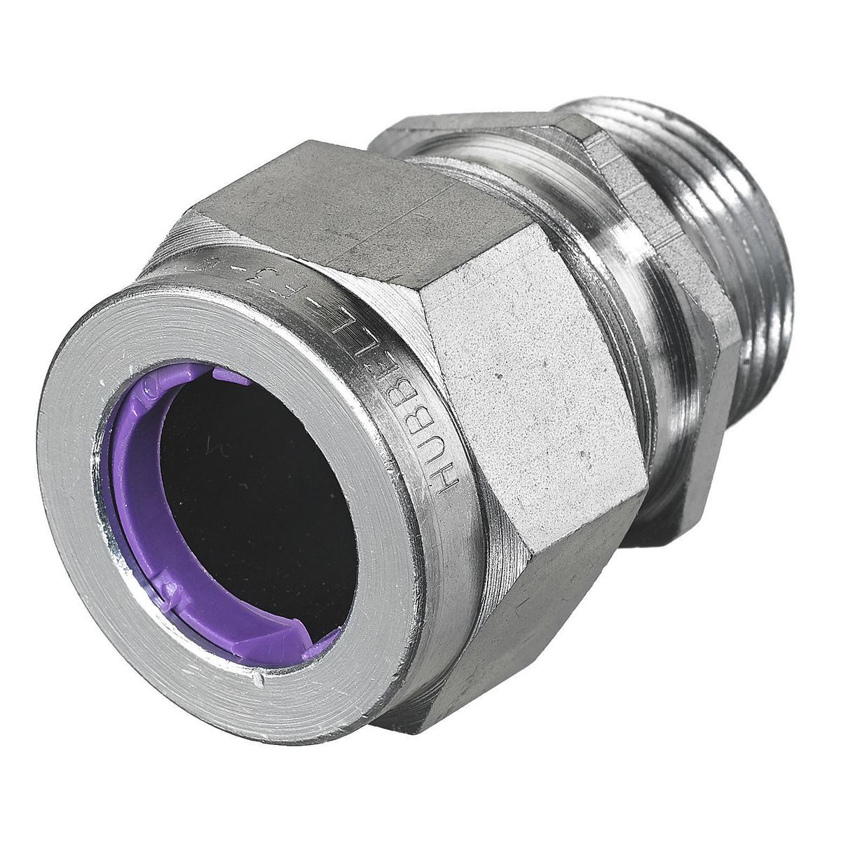 Hubbell SHC1038ZP Kellems Wire Management, Cord Connectors, Straight Male, .75-.88", 3/4", Steel  ; Zinc-plated cord connector provides the strength and corrosion resistance ; Standard Product