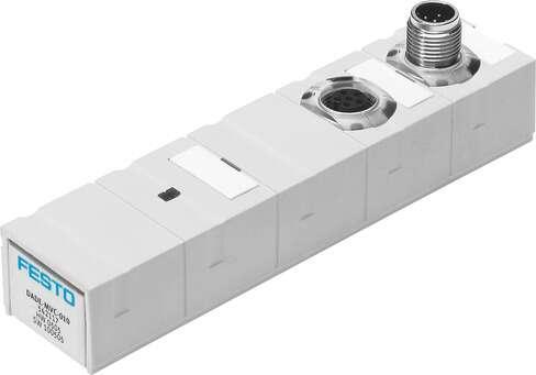 Festo 542117 measured-value transducer DADE-MVC-010 converts the sensor signal from standard cylinders DNCI and DDPC into an analogue value. Diagnosis function: Display via LED, Assembly position: Any, Short circuit strength: Yes, Polarity protected: for SPS plug S1, 