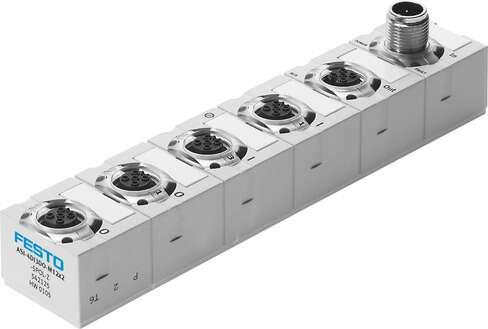 Festo 542125 AS-i module ASI-4DI3DO-M12X2-5POL-Z enables the connection of 4 sensors and 3 actuators, with M12 connection technology. Authorisation: c UL us - Listed (OL), CE mark (see declaration of conformity): (* to EU directive for EMC, * to EU directive explosion