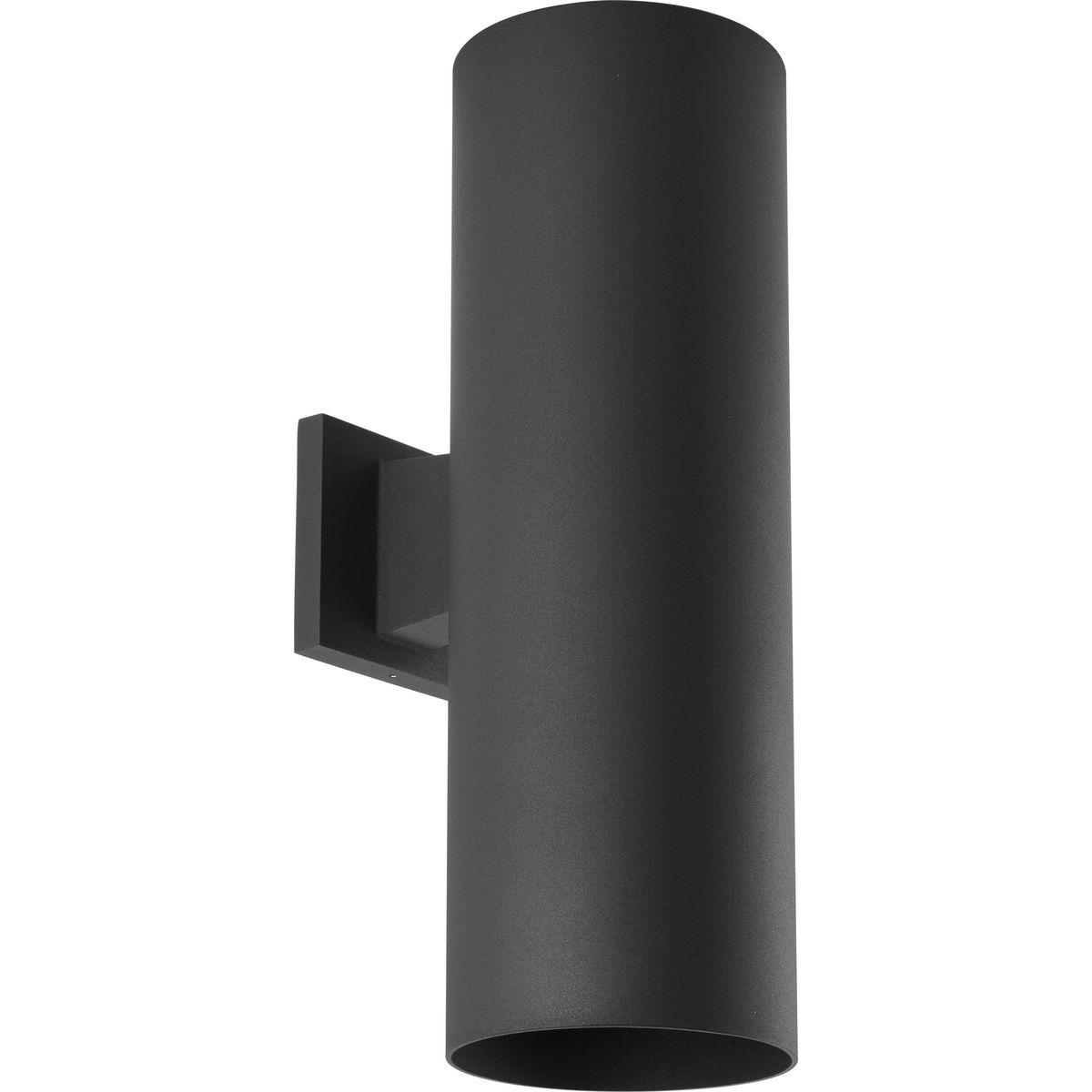 Hubbell P5642-31 6" uplight/downlight wall cylinders are ideal for a wide variety of interior and exterior applications including residential and commercial. The aluminum Cylinders offers a contemporary design with its sleek cylindrical form and elegant Black finish, perf