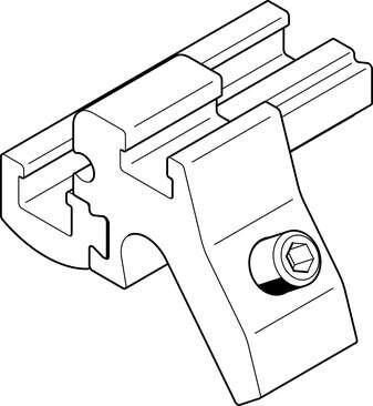 Festo 537808 mounting SMBZ-8-125/320 For attaching proximity switches with type 8 slot to cylinders with tie rod. Size: 8, Design: For tie rod, Corrosion resistance classification CRC: 2 - Moderate corrosion stress, Materials note: (* Free of copper and PTFE, * Confor